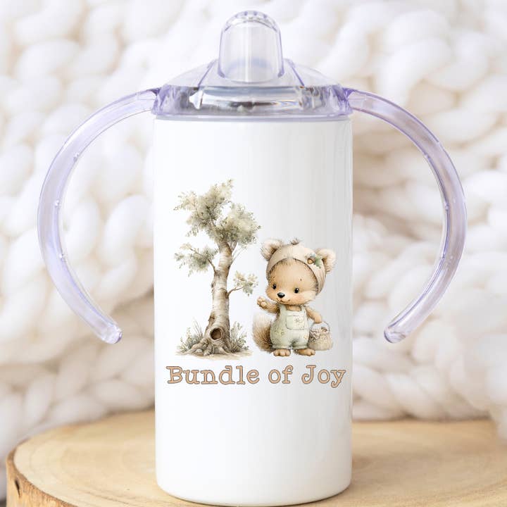 Tasse à bec Écureuil de Joie | Pour bébés 12 oz pour la vente par Press and Merch