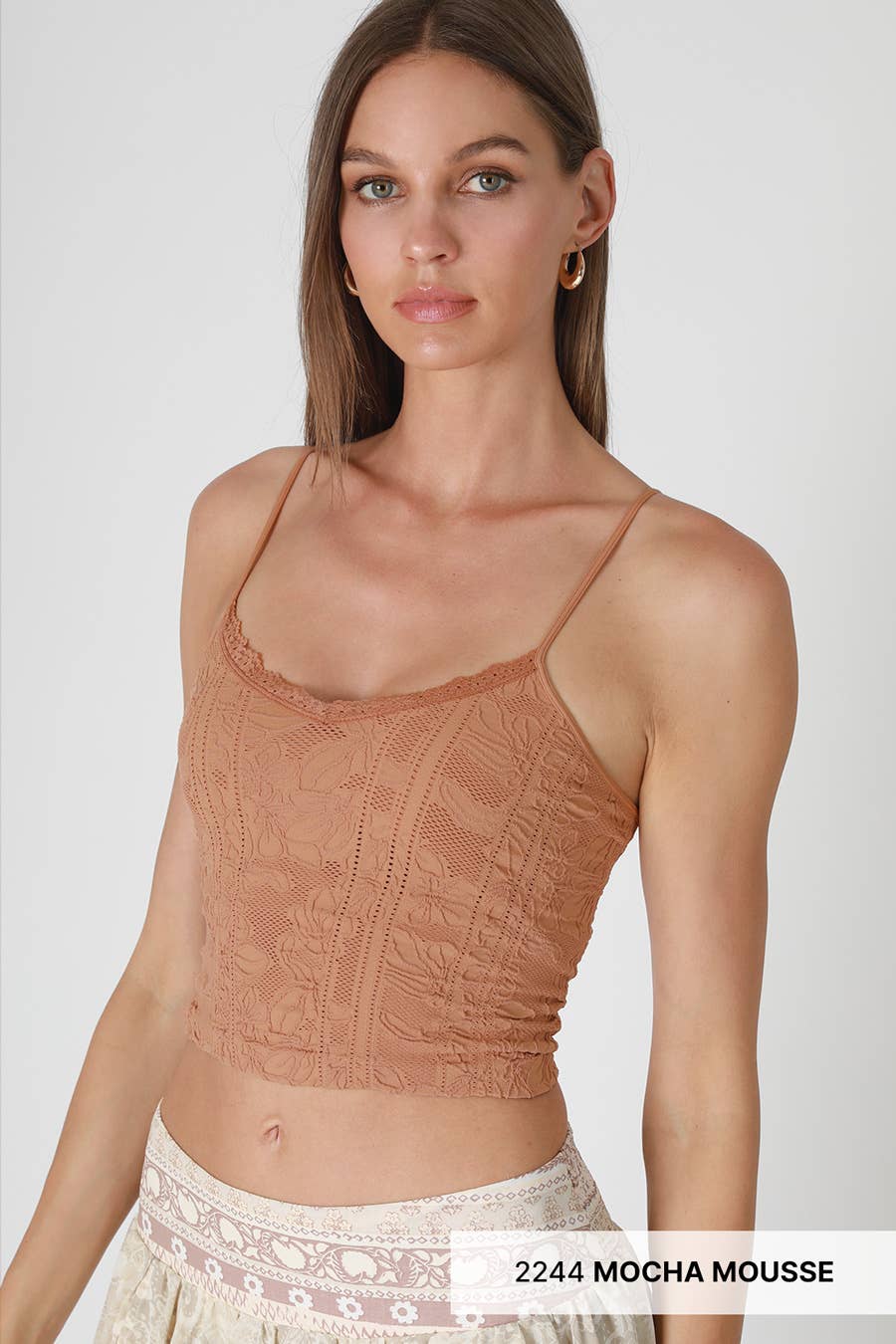 NIKIBIKI – Großhandel Camisole – Damen – NS8384 - Cami mit doppelter Spitzenverzierung8
