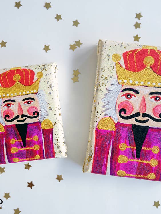 I like Milk and Cookies Nutcracker Canvas Wall Art for wholesale by JM Design Studio