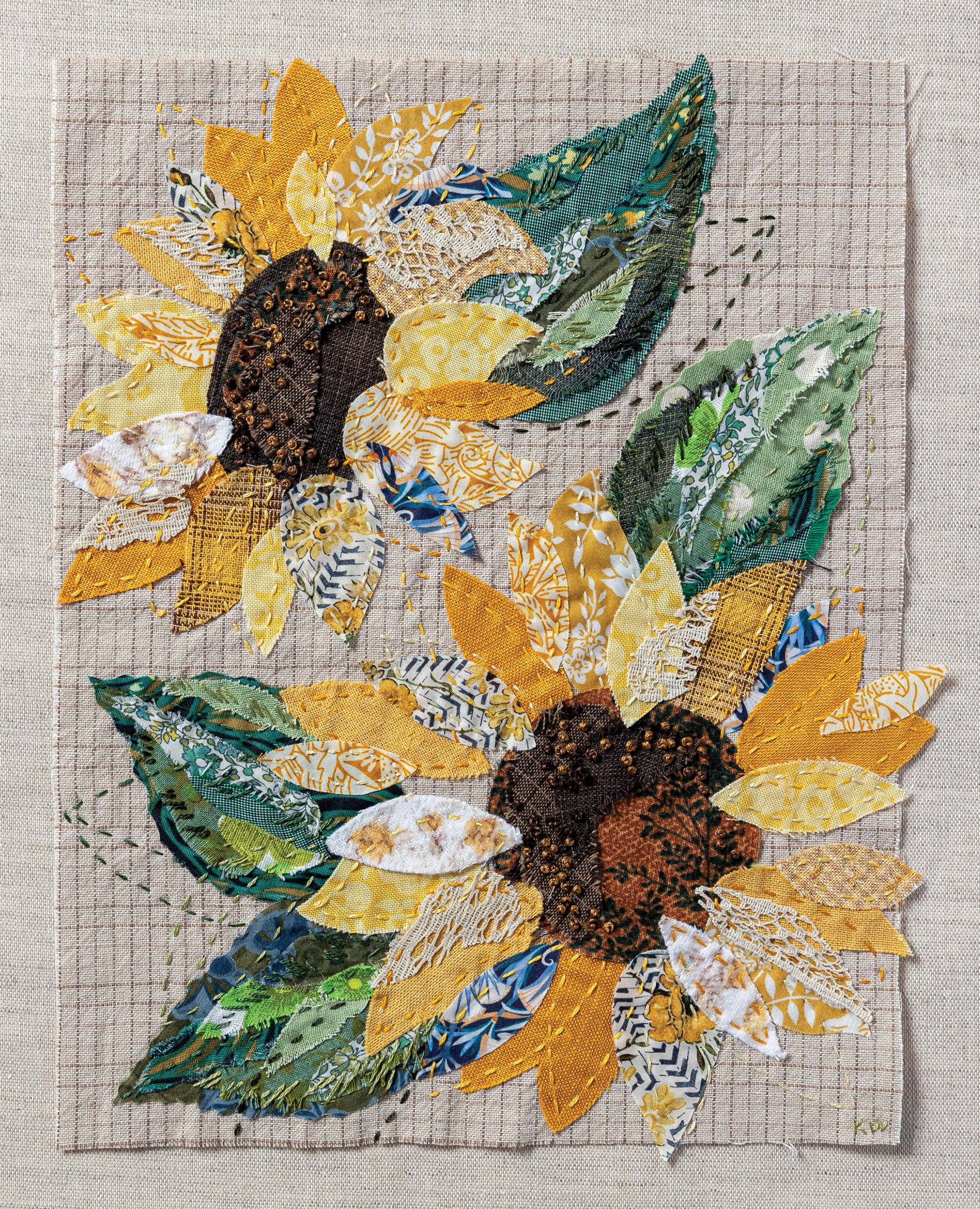 Wattle&Loop - Wholesale Embroidery/Cross Stitch Supplies - Sun Flower Slow Stitching Kit2