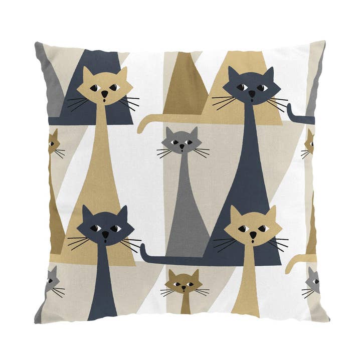 Kitty Gold Cushion Cover for wholesale by Arvidssons Textil