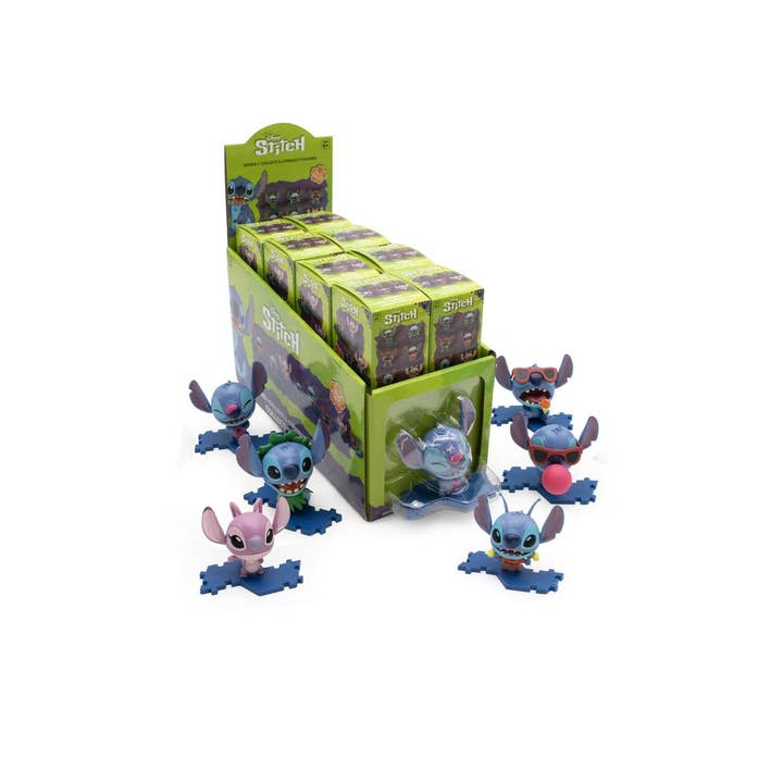 License 2 Play Toys - Wholesale Figurine Toy - Kids - Disney Stitch Collect & Connect Mystery Figures 16pc Display