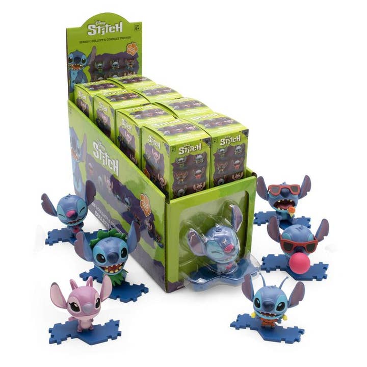 Disney Stitch Collect & Connect Mystery Figures 16pc Display and other Purchase Wholesale toy figures. Free Returns & Net 60 Terms on Faire trending on Faire.