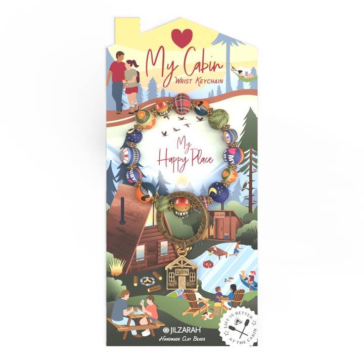 Love My Cabin Wrist Keychain for wholesale by JILZARAH