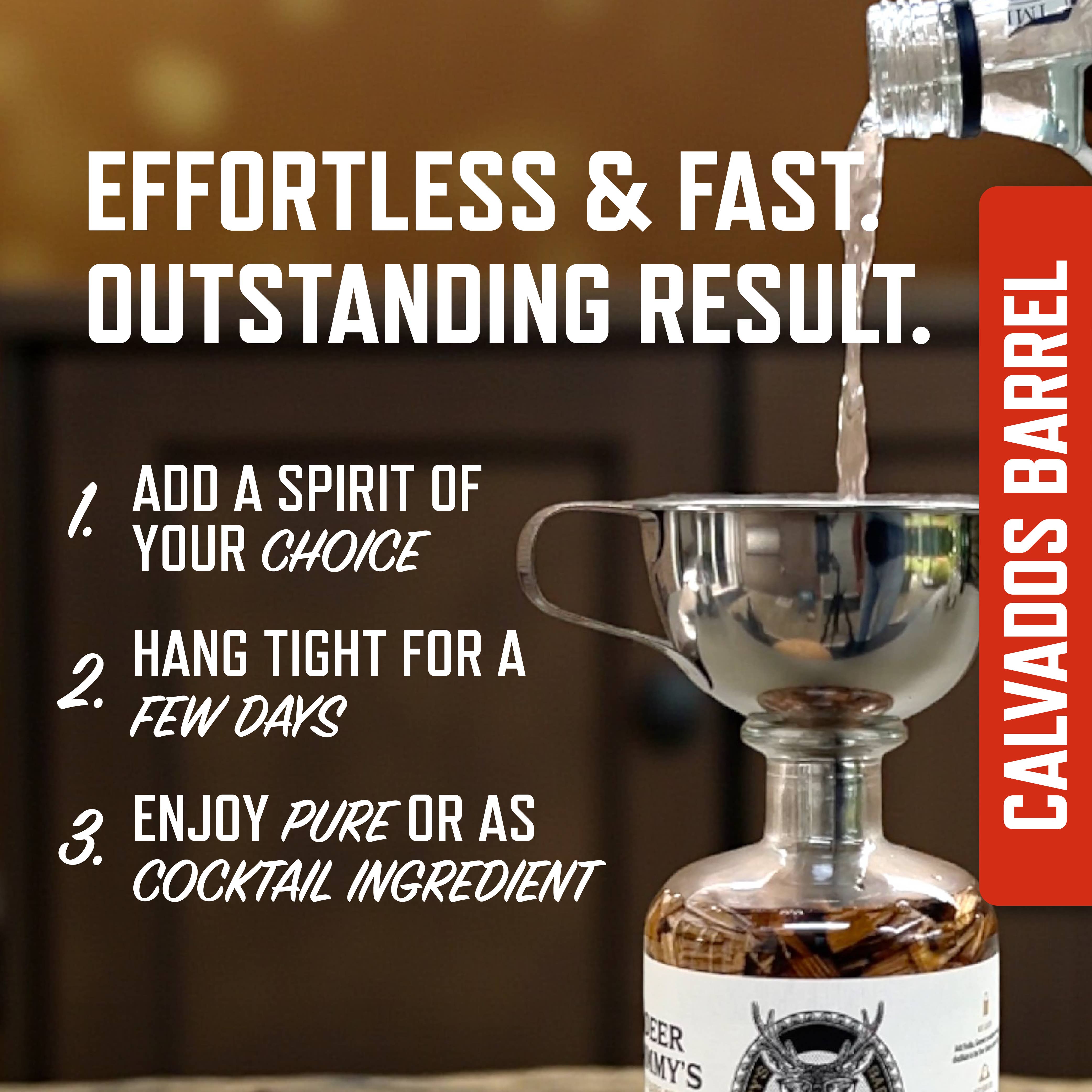 Deer Jimmy's® – wholesale DIY drink kit – Deer Jimmy's® DIY Calvados Gift Set – Calvados Barrels3