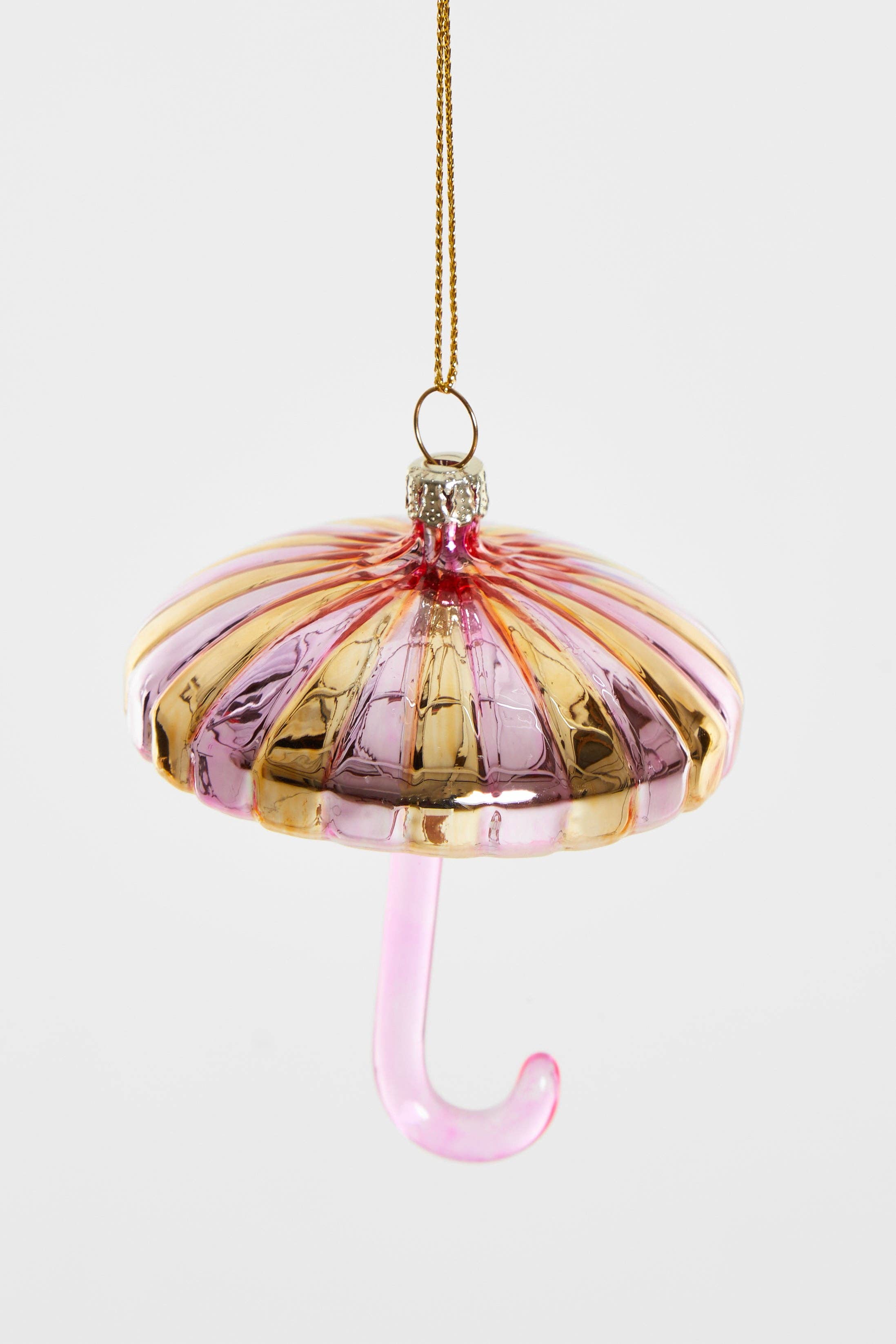 Yup in de boom - Vendita all'ingrosso Decorazione - Ornamento Ombrello Oro-Rosa1