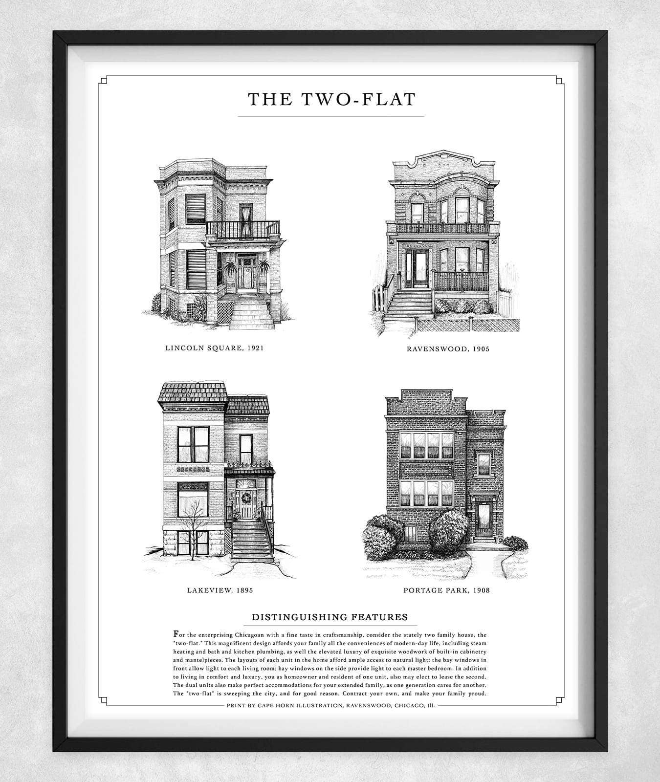 Wonder City Studio - Wholesale Art Print - The Two-Flat2