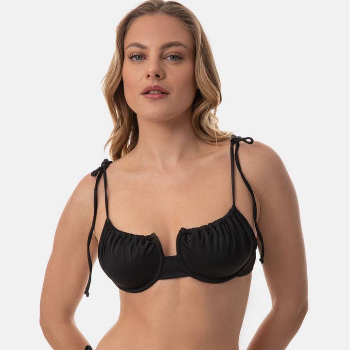 Bikinitop med bøjle og udskæring for engroshandel hos Rock Club