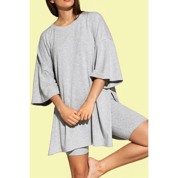 Oversized Loose Tee and Skinny Shorts Set (S-2XL) and other Purchase Wholesale oversized tee and biker shorts. Free Returns & Net 60 Terms on Faire trending on Faire.