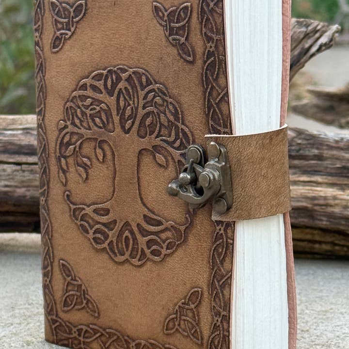 Lungta Imports - Wholesale Journal/Diary - Tree Of Life Vintage Leather Journal Embossed Cover Handmade2