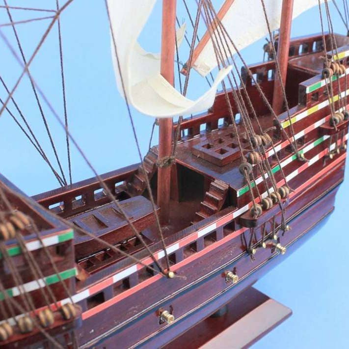 Hampton Nautical - Wholesale Decorative Tabletop Object - Mayflower Tall Model Ship 20"