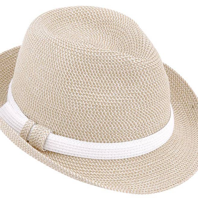 Jeanne Simmons Accessories - Wholesale Fedora - Women's - Soft Paper Braid Fedora 8337 Hat Spring