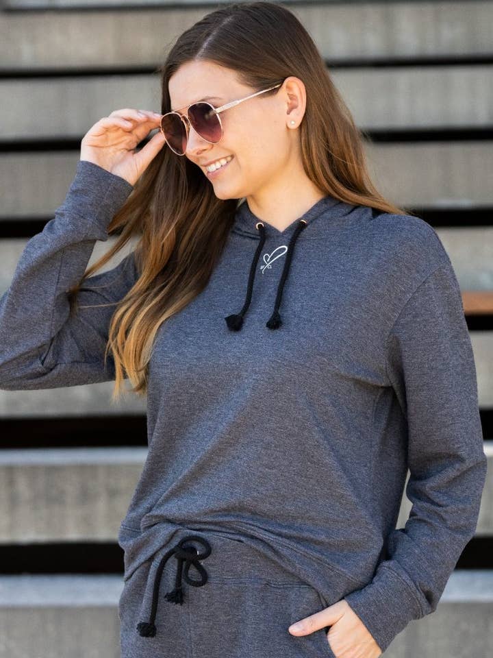 Per donna Arianna Pullover Felpa con cappuccio - Black Beauty per la vendita all'ingrosso da parte di San Francisco City Lights