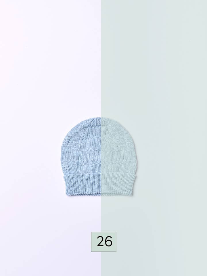 Beanie knitted in merino wool | LITTLE PATCHWORK for wholesale by Wedoble: sustainable children's fashion
