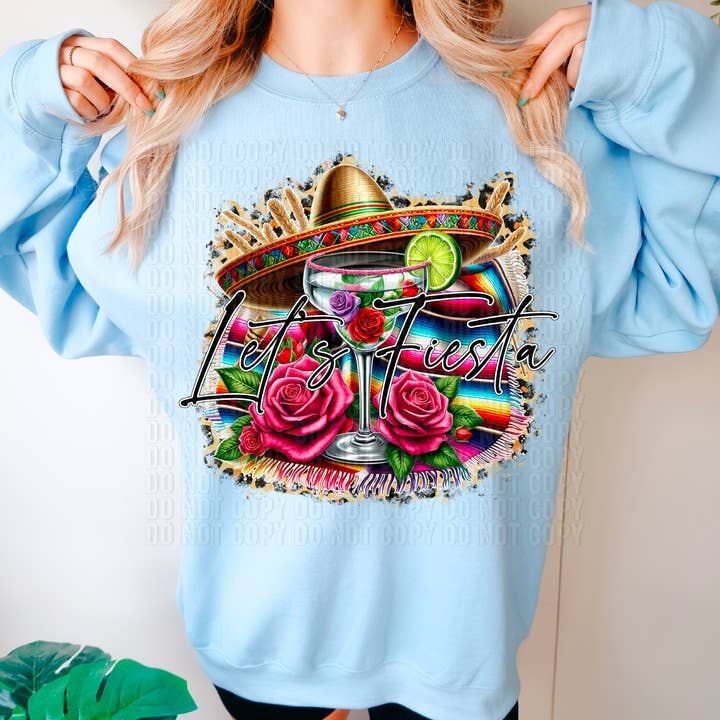 K and M Designs - Wholesale Sublimation Transfer - Let's Fiesta DTF Transfer