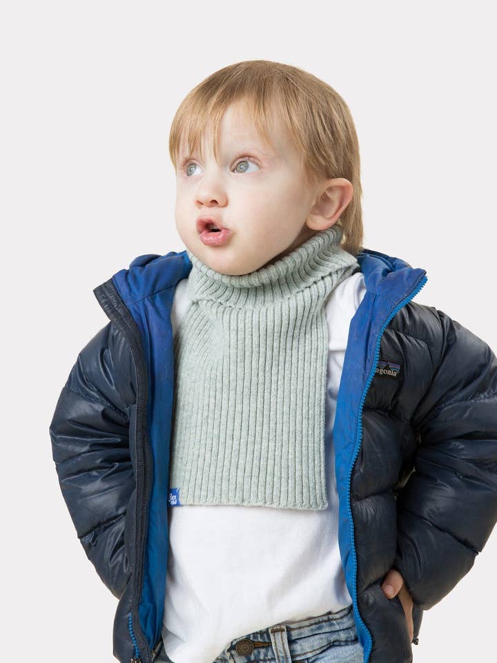 Freddie Merino Cashmere Neck Warmer in Steel for wholesale by Chicky Dickies