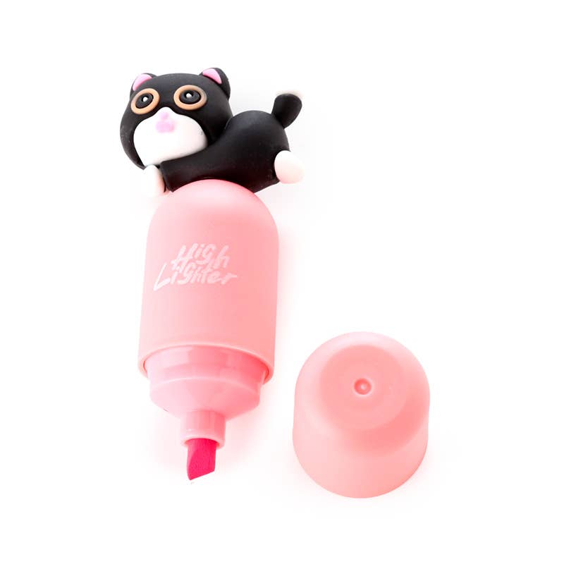 Puckator EU - Vente Stylos - Stylo surligneur Cute Cat avec bouchon4