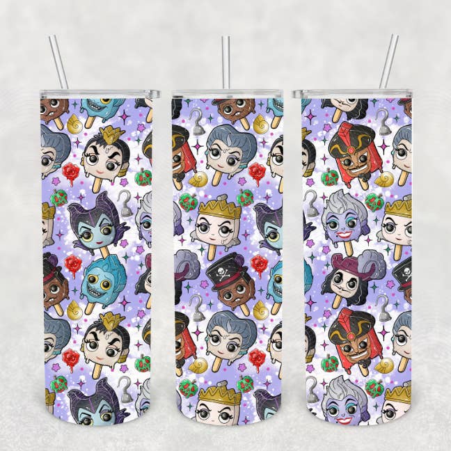 Villain Popsicle Tumblers for wholesale by Beautiful Creations by Laney