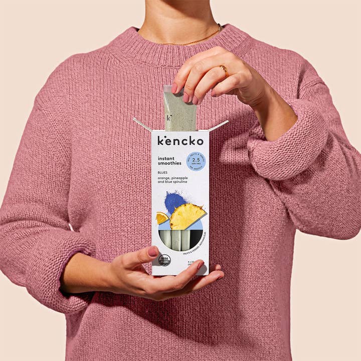 kencko - Wholesale Powdered Health Drink - Blues Organic Fruit & Veggie Smoothie Mix (4 smoothies)1