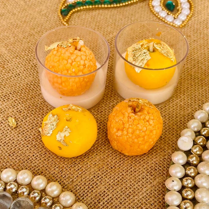 Kourage & co - Wholesale Novelty Candle - Ladoo & Peda Diya Candle9
