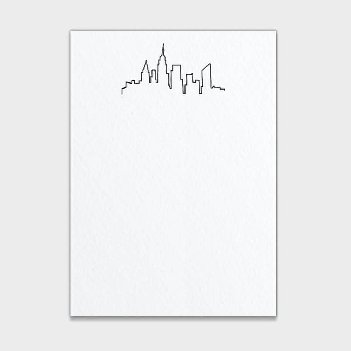 Biglietti per appunti piccoli Cityscape per la vendita all'ingrosso da parte di Pickett's Press