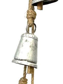 Iron Bell Chimes - Temple Silver 32" for wholesale by Jafsons International