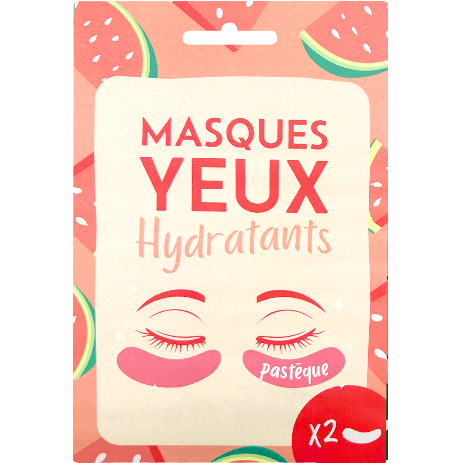 FRENCH TENDANCE - Wholesale Gezichtsmasker - Hydraterende oogpatches met watermeloengeur - FT1