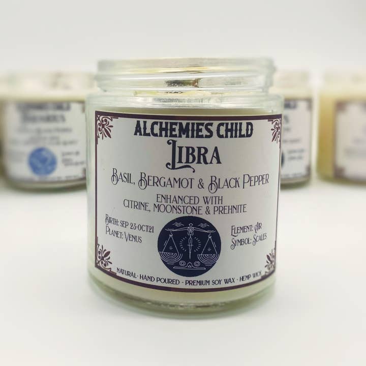 Love Blessed Brands™️ - Wholesale Jar/Filled Candle - Astrological Candles4