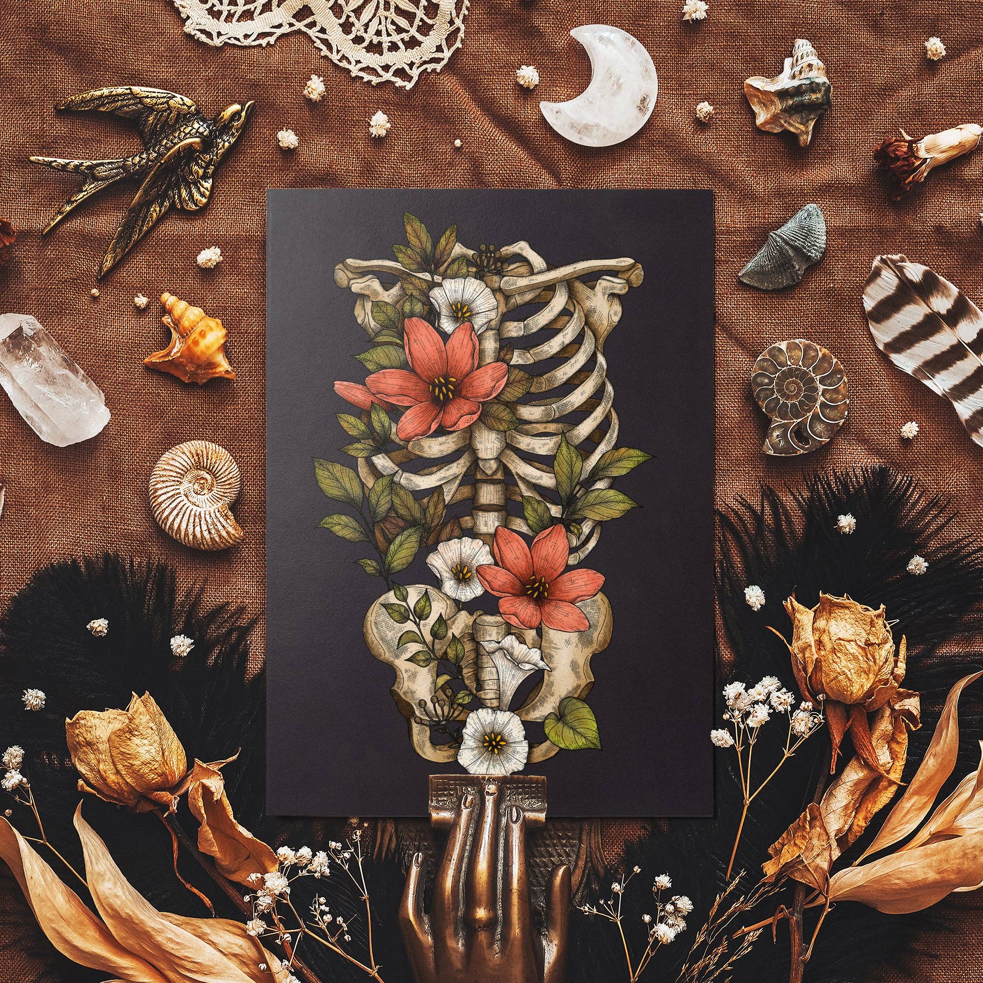 Print is Dead - Wholesale Postcard - Bloom and Gloom - Glossy Fine Art Postcard0