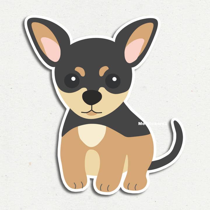 Chihuahua dog sticker - Cute puppy pet sticker - Dog mom for wholesale by Me Stickers