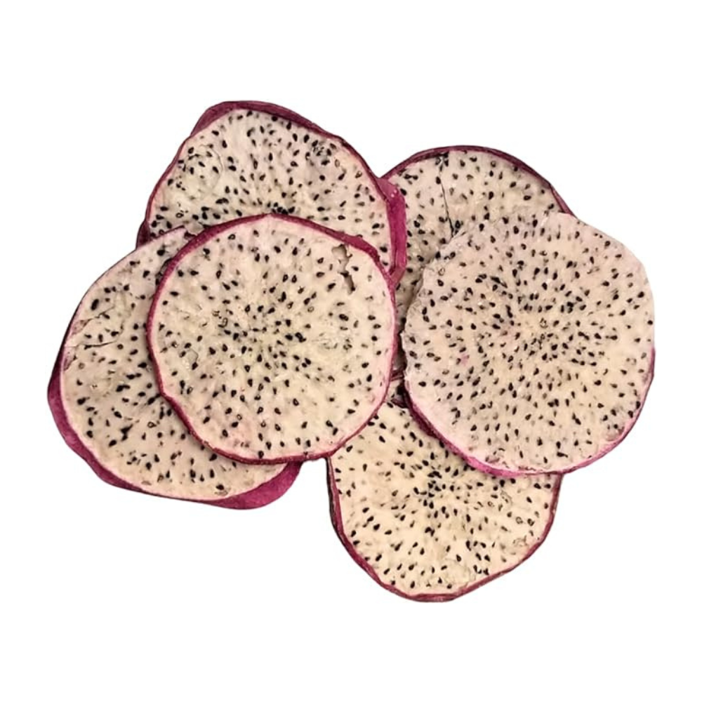 Nims Fruit Crisps – wholesale Dried/dehydrated fruit – Nim’s Dehydrated Dried White Dragon Fruit Slices Drink Garnish Infusion 50g - 1Kg1