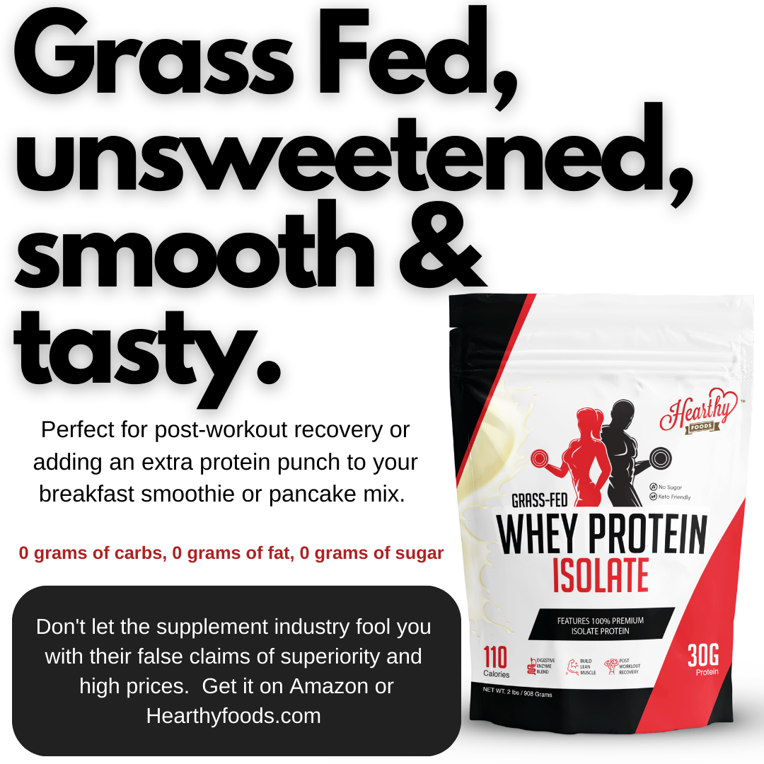 Hearthy Foods - Wholesale Protein/Superfood Powder - Whey Protein Powder Isolate Unsweetened No Carbs and No Fat2