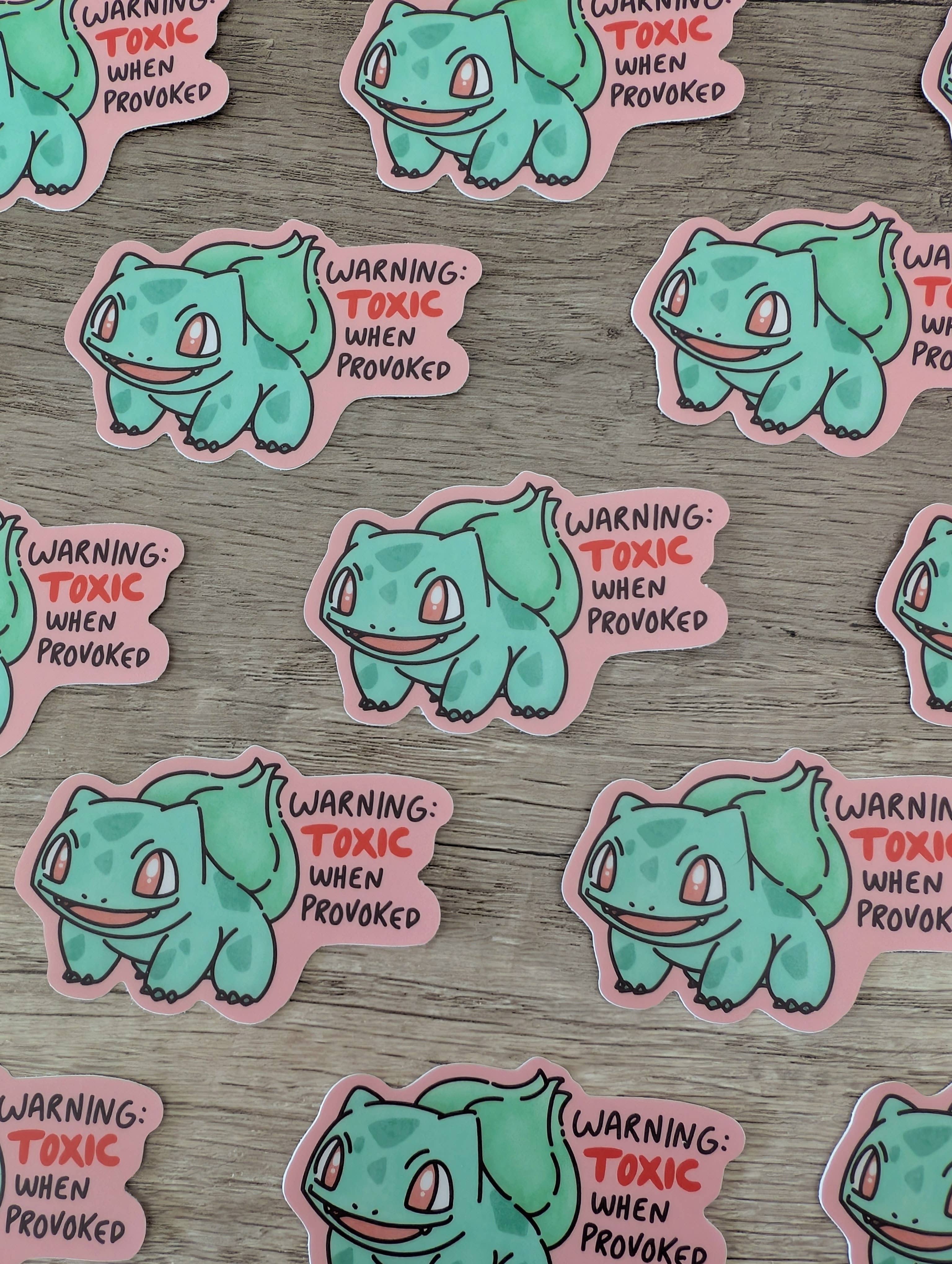 Sadsquatch - Wholesale Sticker - Bulbasaur - Cute Pokemon Nintendo Game Vinyl Sticker1