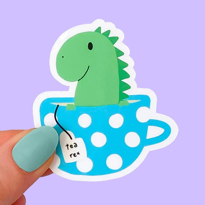 Tea Rex Vinyl Kli för wholesale av Evesdrop Designs