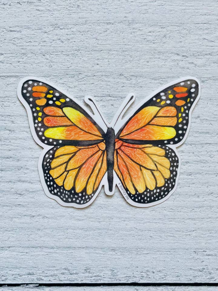 Monarch fjäril klistermärke för wholesale av A Quartzy Life