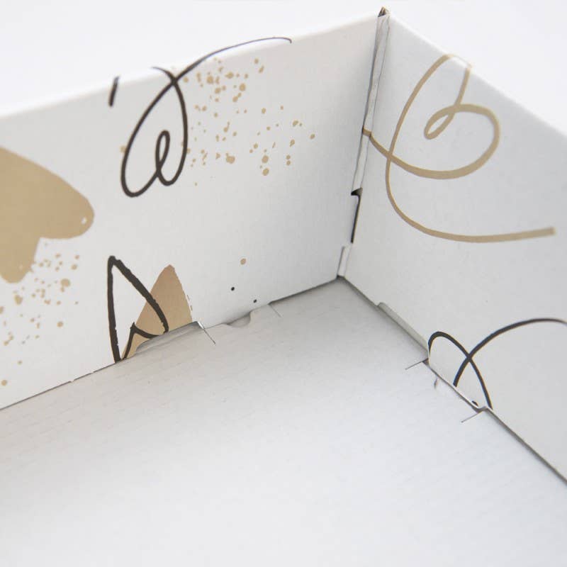 Deffrennes - Wholesale Decorative Tray - Unconditional pattern FSC cardboard flatbed basket3