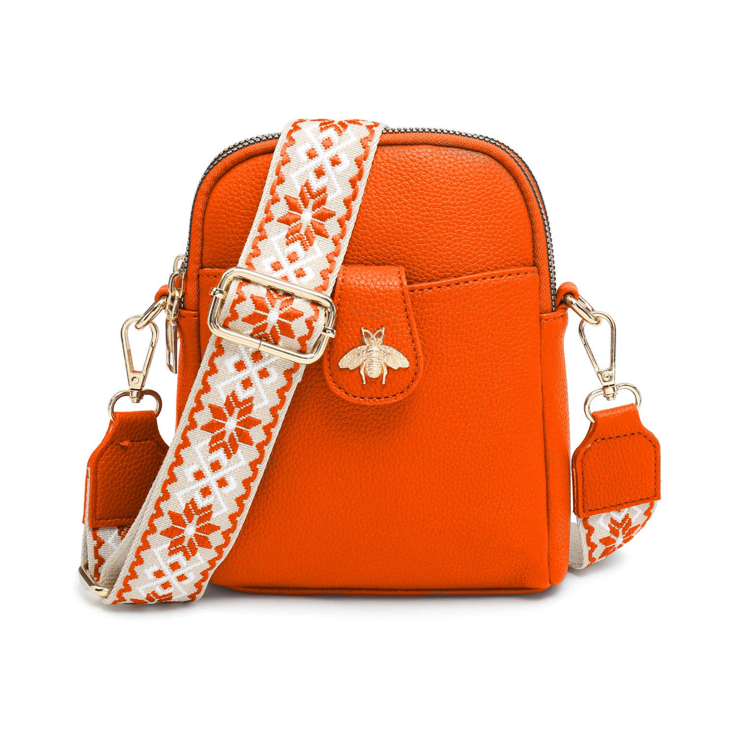 Papaya Fashion Ltd – wholesale Axelväska - Dam – B23001 Bee Cross Body Handväska med dubbla dragkedjefack upptill10