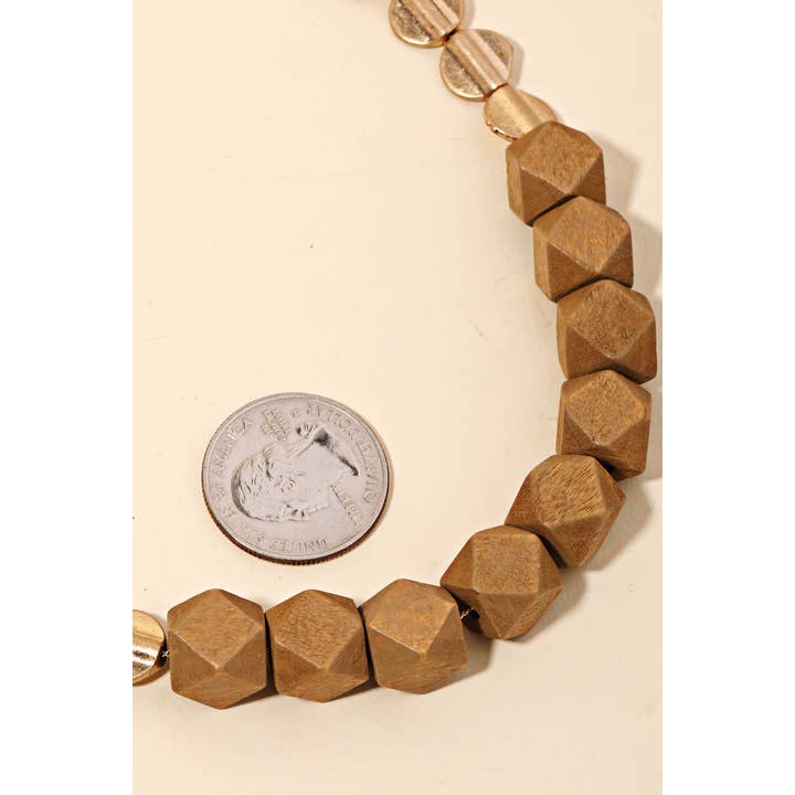 Anarchy Street - Wholesale Beaded/Pearl Necklace - Block Bead Charm Long Necklace