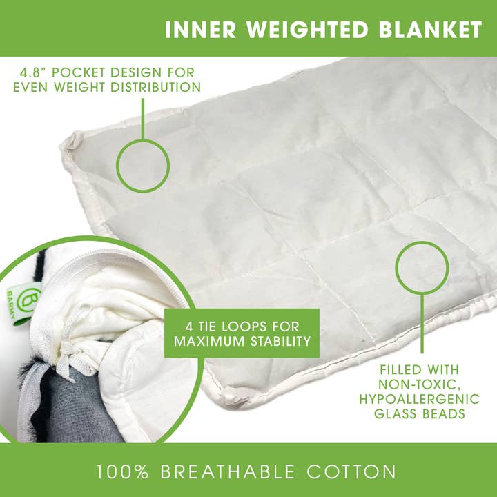 Barmy - Wholesale Pet Blanket - Cat/Dog - Weighted Lap Dog (25" X 19", 4LBS)