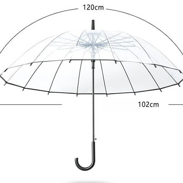 PEACH ACCESSORIES - Wholesale Umbrella - Women's - Transparent Bubble Umbrella 34737