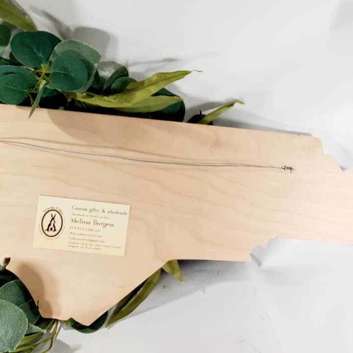 Cul de Sac Critters - Wholesale Wall Accent - 2ft Custom Town or home, North Carolina State Solid wood1