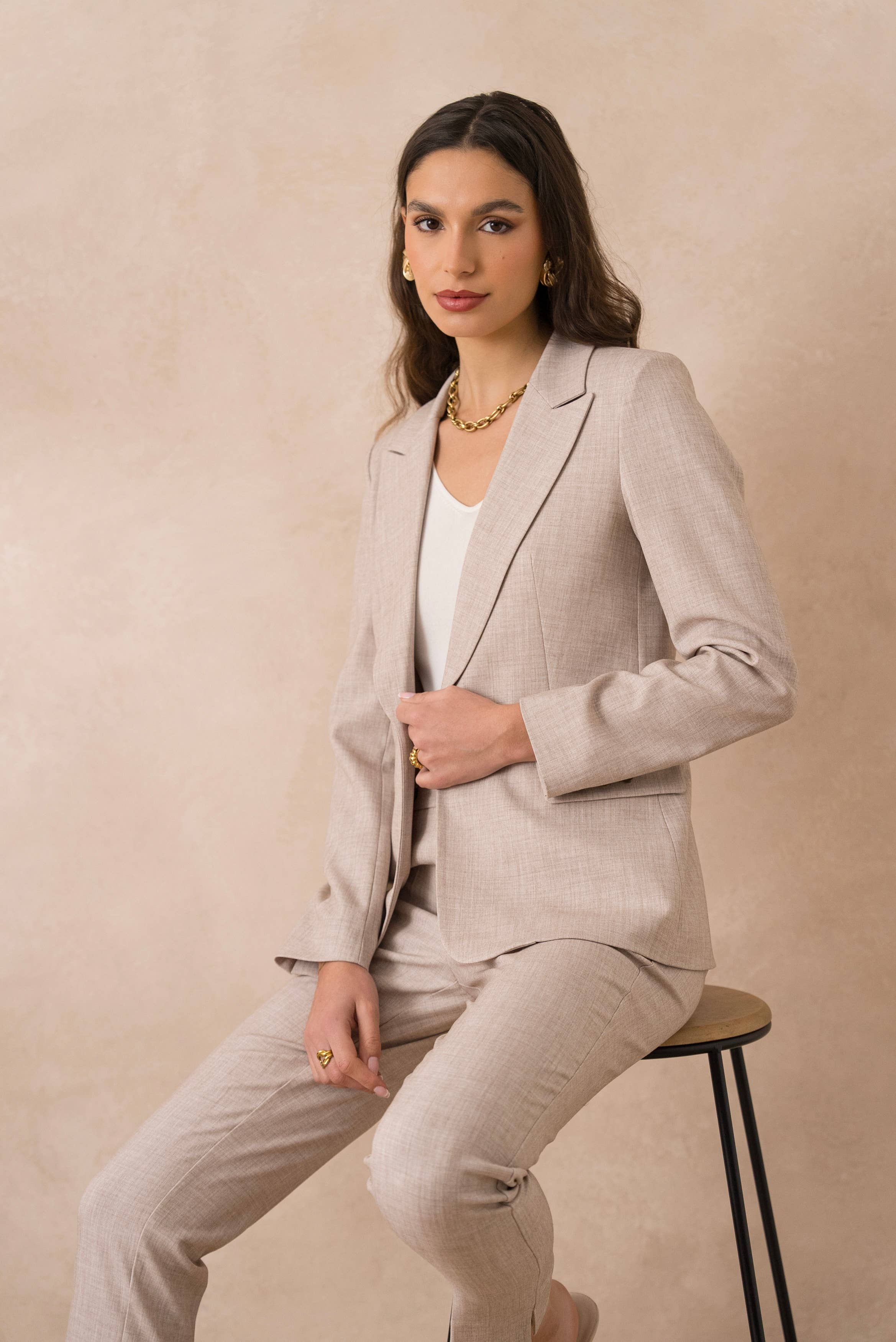 Attentif Paris – wholesale Kostymjacka – Dam – Heather figursydd kavaj för dam18