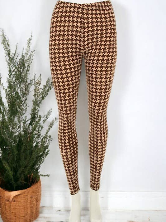 Legging à motif pied de poule pour la vente par Andrea Bijoux