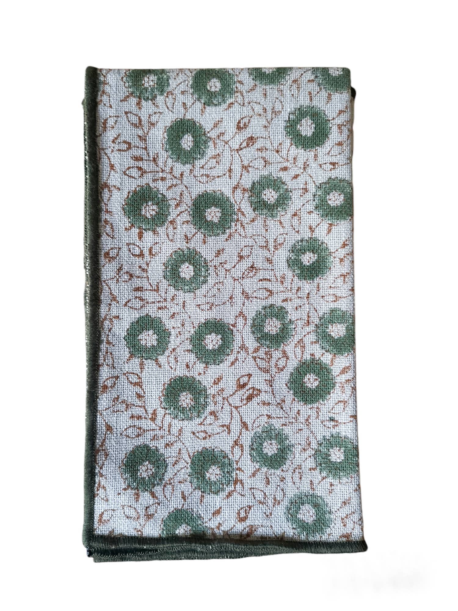 Nayda Diaries - Wholesale Tea Towel - Floral block beige kitchen towel1