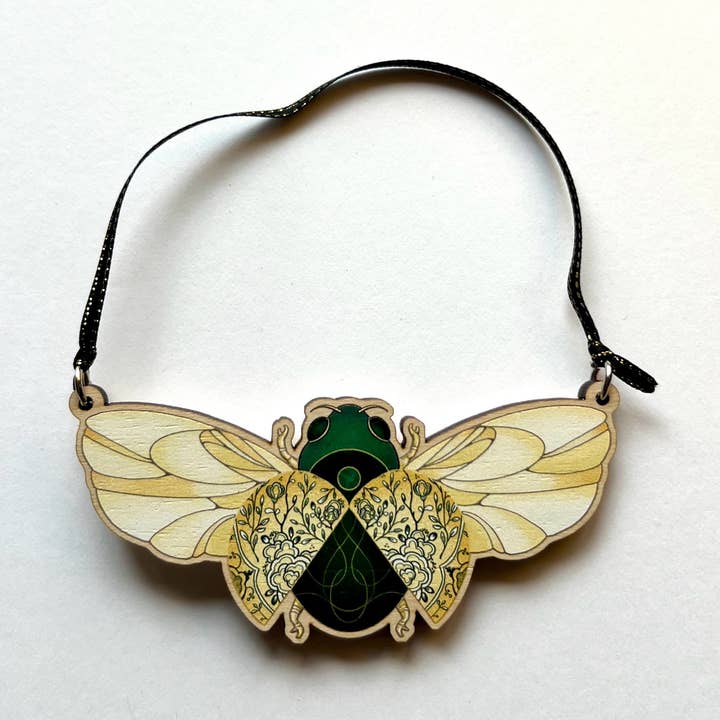 Underbrush Art - Wholesale Ornament - Deco Beetle Ornament 0