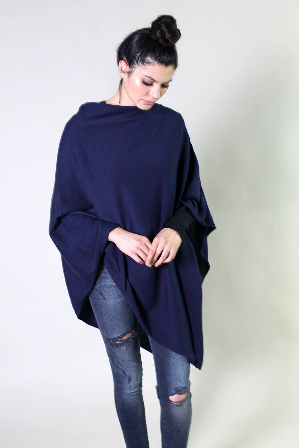 Viverano Organics - Wholesale Poncho - Women's - Women's Eco-Chic Poncho Sweater Knit Pullover (Organic)47