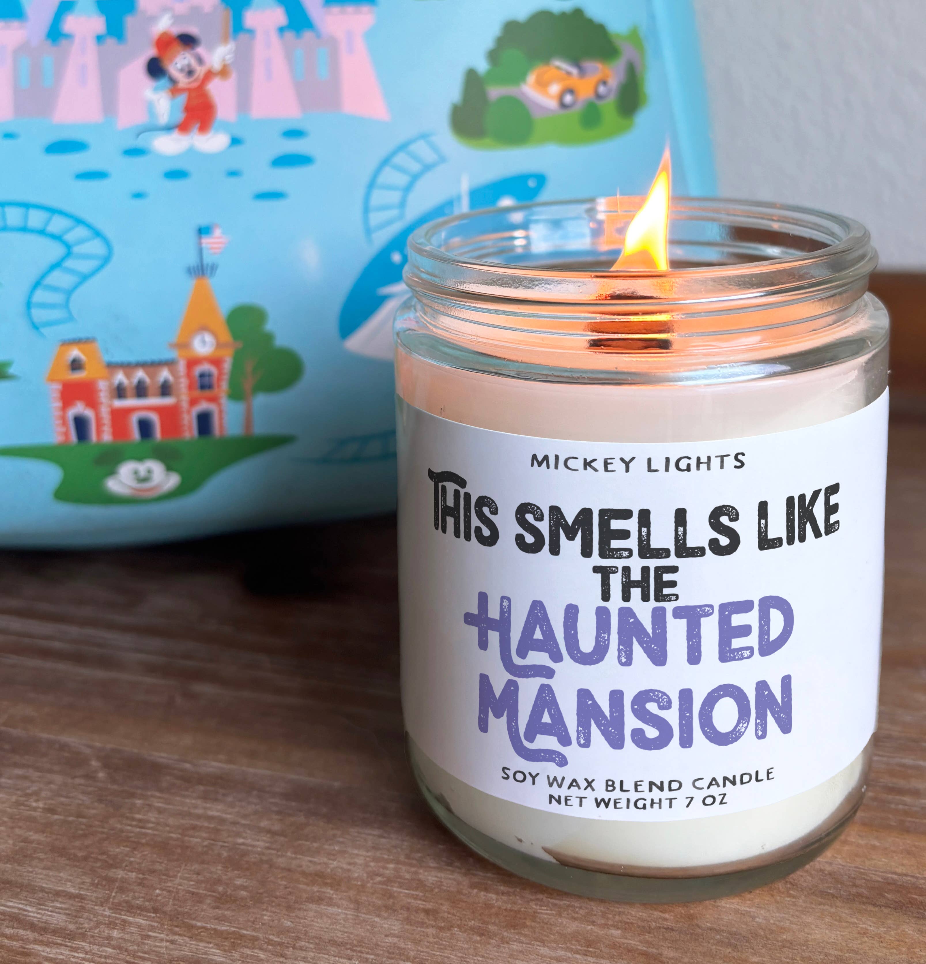 Theme Park Candles - Wholesale Jar/Filled Candle - The Haunted Mansion | 7 oz Soy Blend Candle1