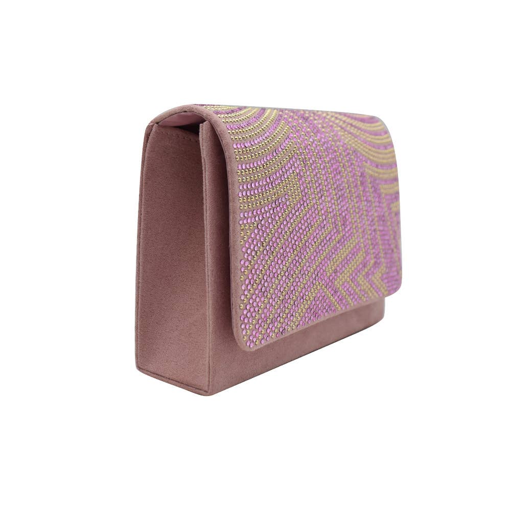 Belle Trading Ltd - Wholesale Clutch Bag - Women's - Alice Art Deco Inspired Jewelled Clutch Bag with Chain Strap4