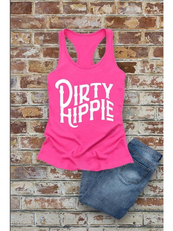 Top Avenue - Wholesale Tank top – Women′s - Dirty Hippie, Women Fit Fitted Racerback Tank Top2