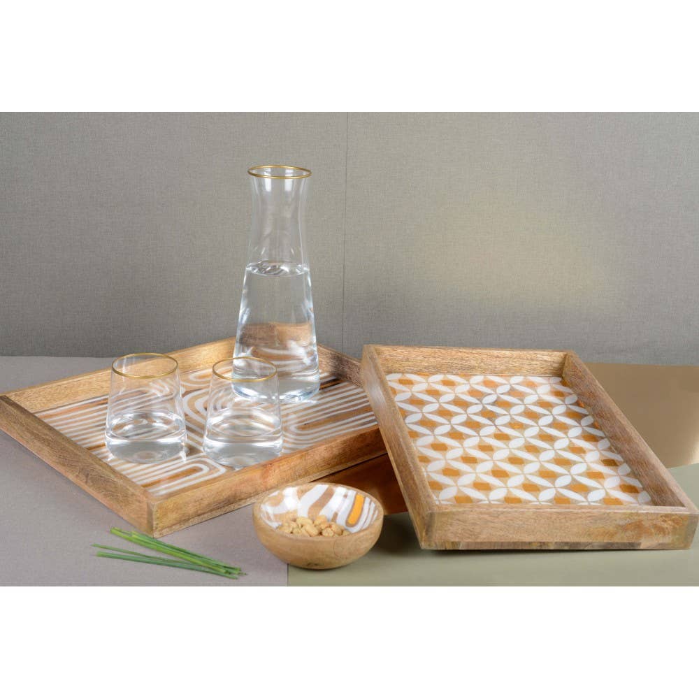 AULICA - Wholesale Drinking Glass/Cup - Set of 6 matte gold-rimmed water glasses3